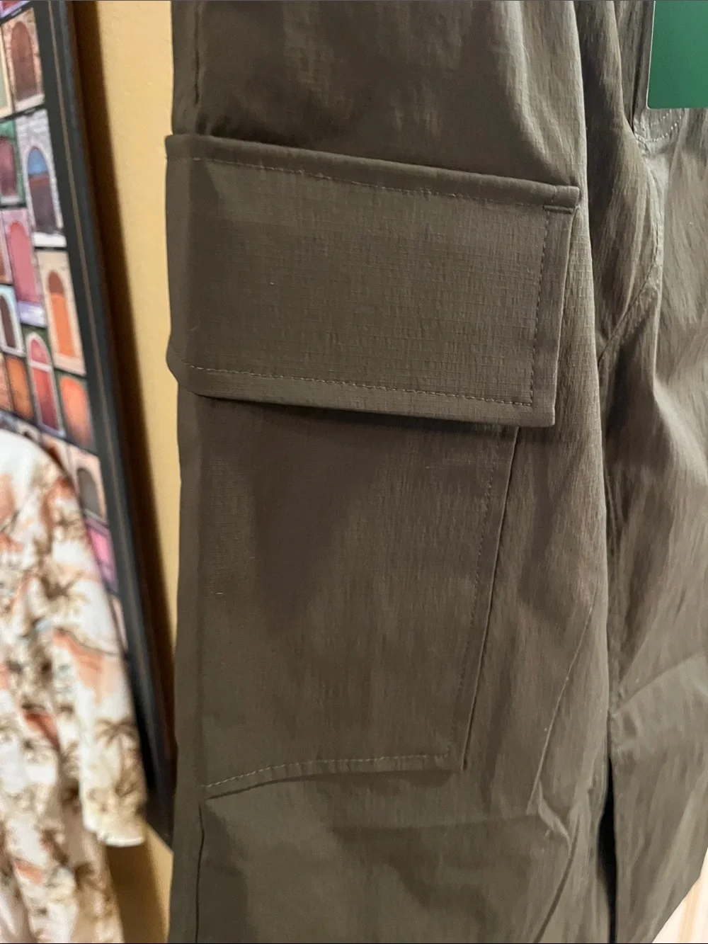 HALARA Olive Green Elastic-Waist cargo Skirt with Drawstring - Picture 6 of 11
